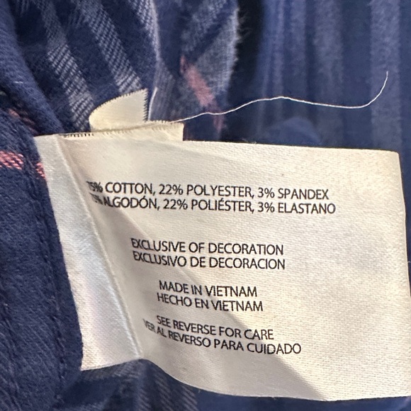 Orvis Women's Blue & Pink Plaid Fall Winter Casual Long Sleeve Button Down Top - Picture 6 of 7